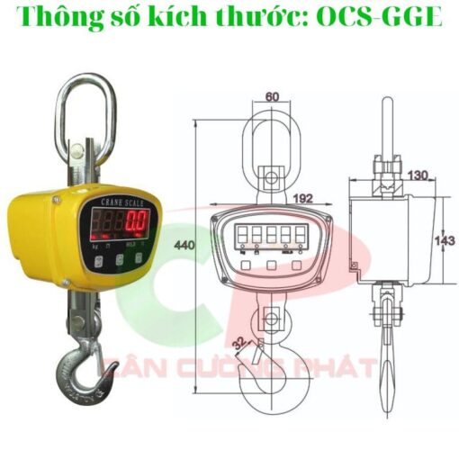 Cân treo điện tử 1 Tấn OCS-GGE